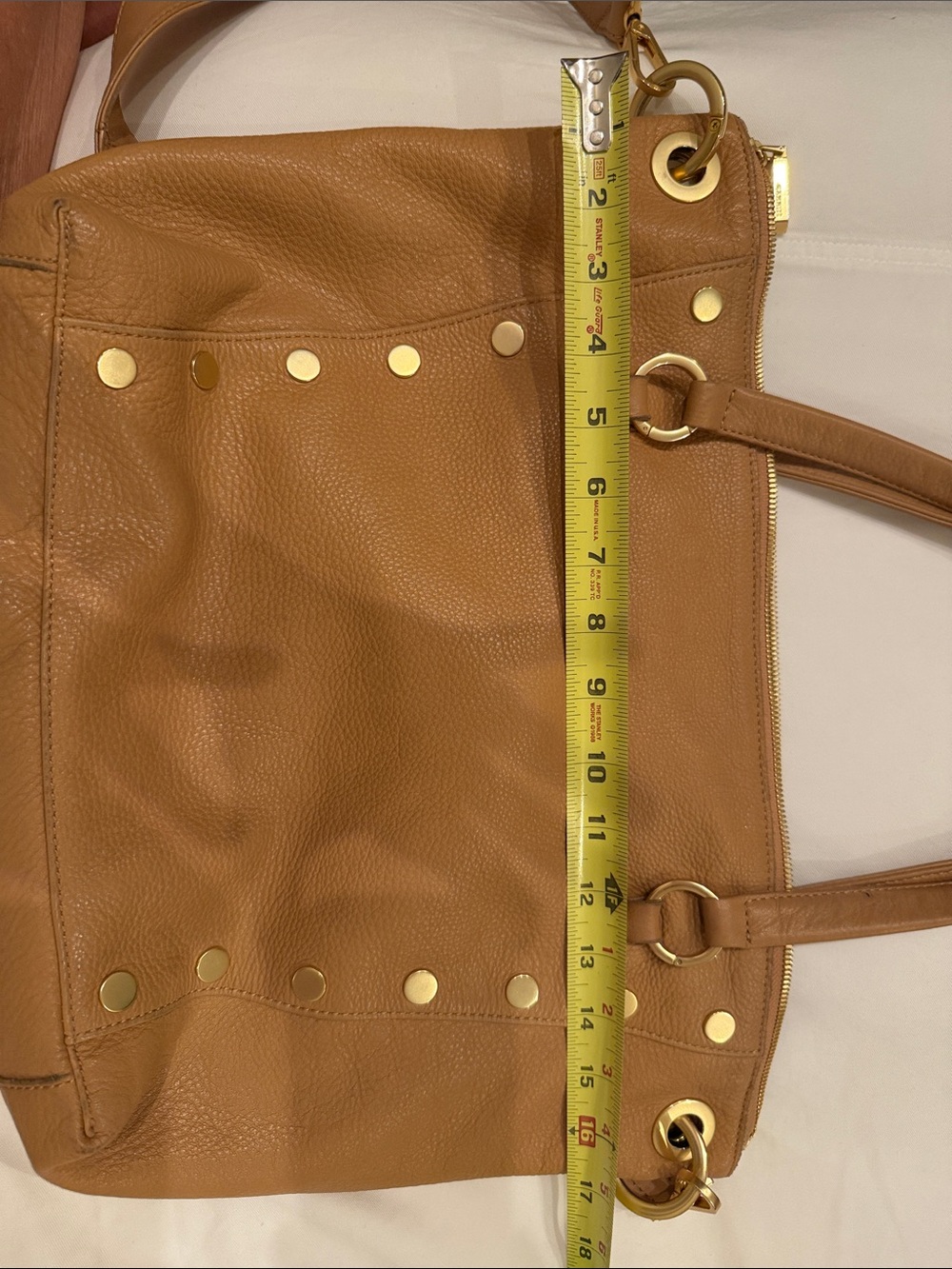 Hammitt Tan Leather Shoulder Bag with Gold Hardware - Picture 15 of 16